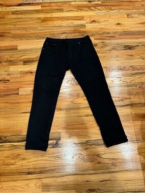 Men's Slim Straight Jeans in Black